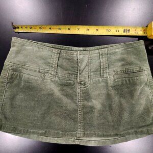 Forever 21 Sage Green Courduroy Mini Skirt in Size XS